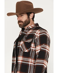 Howitzer Men's Boot Barn Exclusive American Patriot Plaid Print Long Sleeve Button-Down Flannel Shirt
