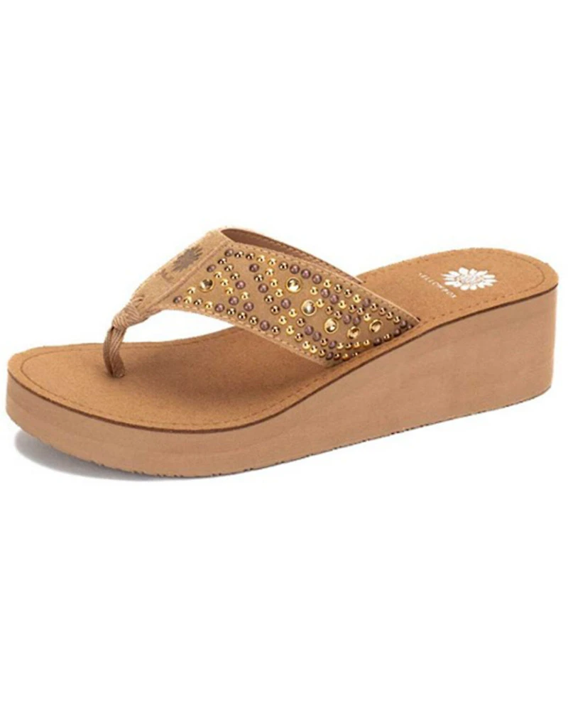 Yellow Box Women's Trixy Flip-Flip Wedge Sandal