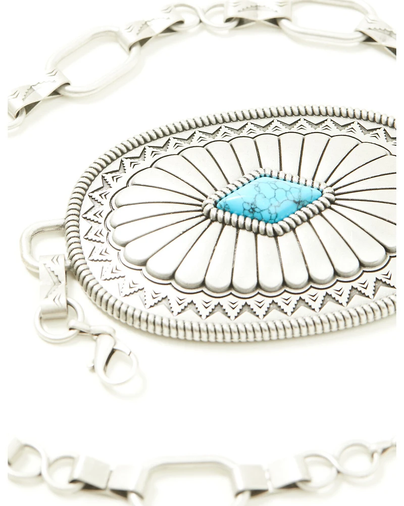 Idyllwind Women's Vivelle Oval Concho Chain Belt