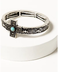 Shyanne Women's Southwestern Antique Cross Bracelet Set