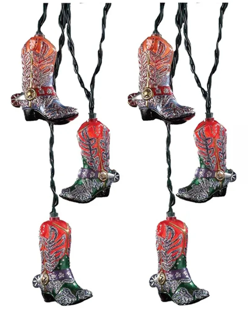 Kurt Adler Cowboy Boot String Light Set; received 6.13km