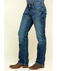 Ariat Men's M7 Rocker Summit Dark Wash Stackable Slim Straight Stretch Denim Jeans