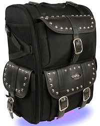 Milwaukee Leather Extra Large Two Piece Studded Nylon Touring Pack