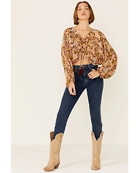 Z&L Women's Marigold Crop Top