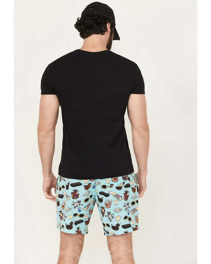 Cinch Men's Pool Party Print Stretch Board Shorts