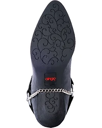 Dingo Women's Faux Concho Strap Slouch Booties - Round Toe