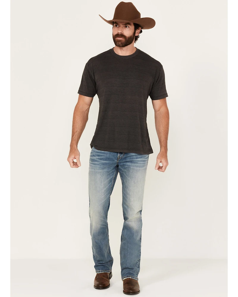 Brothers and Sons Men's Raptor Medium Wash Vintage Straight Stretch Denim Jeans