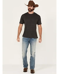 Brothers and Sons Men's Raptor Medium Wash Vintage Straight Stretch Denim Jeans