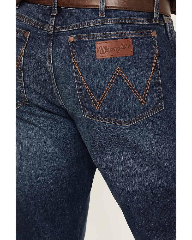 Wrangler Retro Men's No. 88 Dark Wash Slim Straight Stretch Jeans