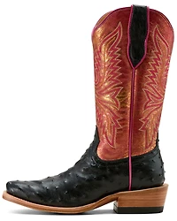 Ariat Women's Exotic Full Quill Ostrich Futurity Revival Western Boots - Square Toe