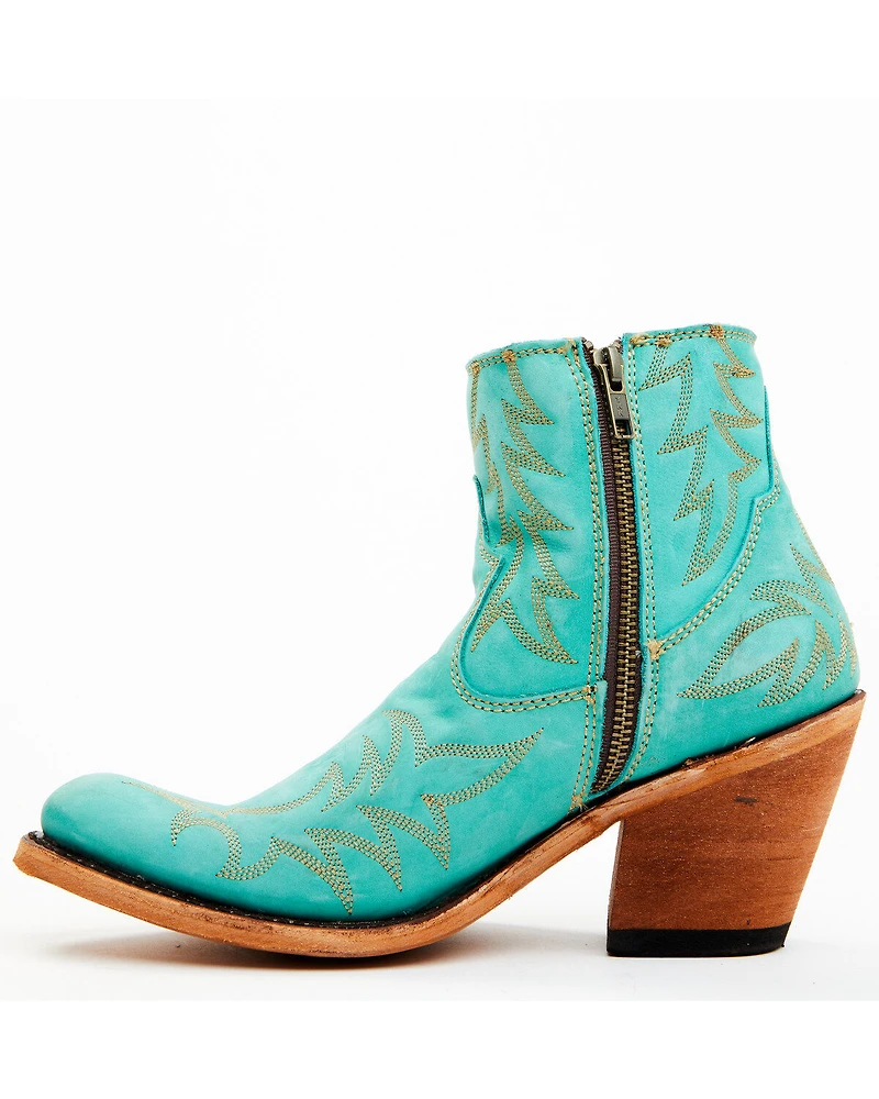 Caborca Silver Women's Katherine Western Booties - Round Toe