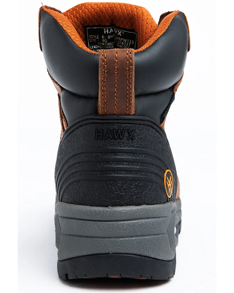Hawx Men's 6" Lace-To-Toe Waterproof Work Boots - Composite Toe