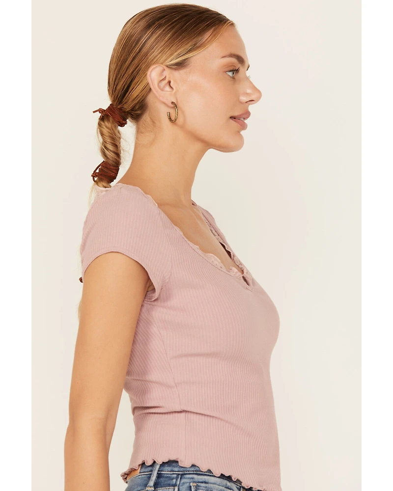 Free People Women's Classic Twist Short Sleeve Tee