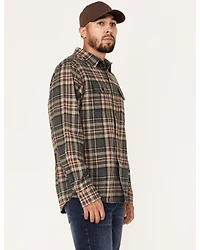 Brothers and Sons Men's Everyday Plaid Long Sleeve Button Down Western Flannel Shirt