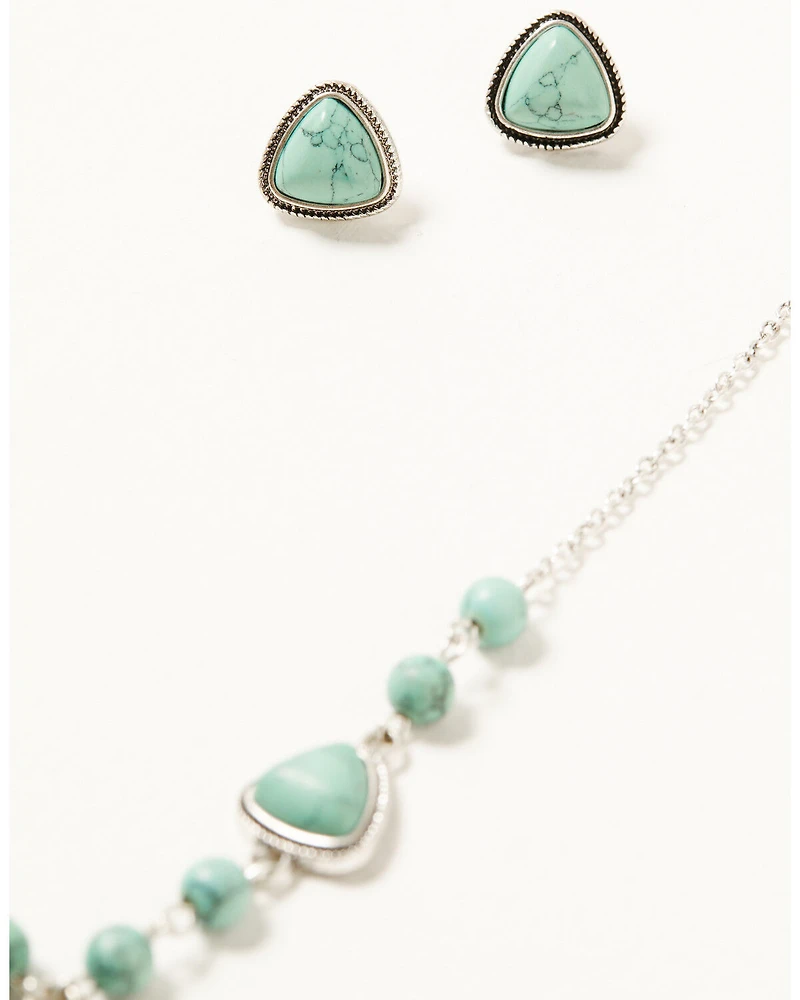 Shyanne Women's Antique Silver Jewelry Set - 2 Piece