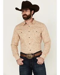 Cody James Men's Playing Field Floral Print Long Sleeve Snap Western Shirt