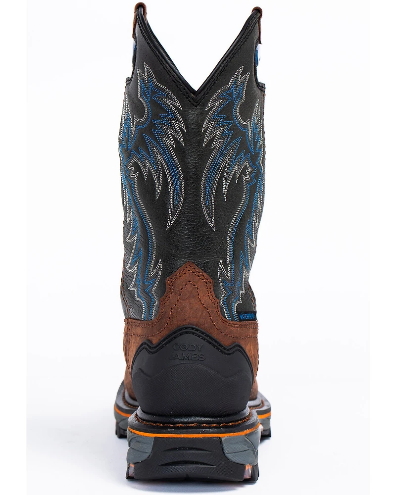Cody James Men's Decimator Waterproof Western Work Boots - Nano Composite Toe
