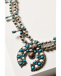 Shyanne Women's Wildflower Bloom Squash Blossom Necklace