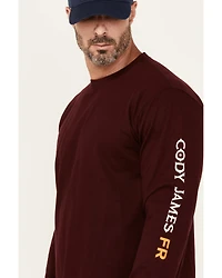 Cody James Men's FR Logo Long Sleeve Graphic Work T-Shirt
