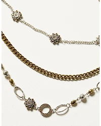 Shyanne Women's Champagne Chateau Jasper Multilayered Jewelry Set - 2 Piece