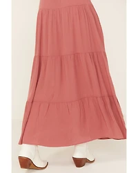 Originality Women's Tiered Maxi Skirt