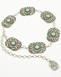 Shyanne Women's Thalia Turquoise Concho Chain Belt