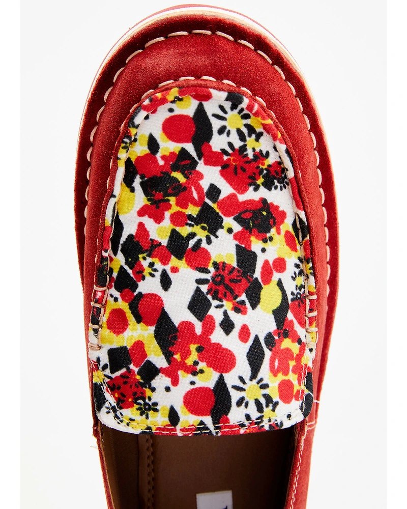 Myra Bag Women's Cherry Geo Print Slip-On Shoe - Moc Toe
