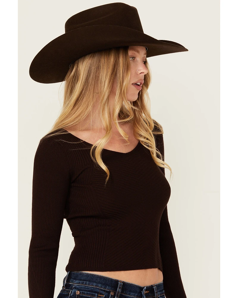 Shyanne Women's Ribbed Long Sleeve Sweater