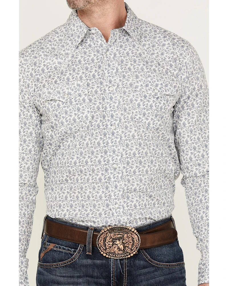 Cody James Men's Dandy Floral Print Long Sleeve Snap Western Shirt