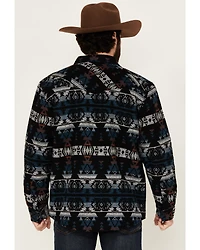 Cody James Men's Beacon Southwestern Print Sherpa Lined Flannel Shirt Jacket