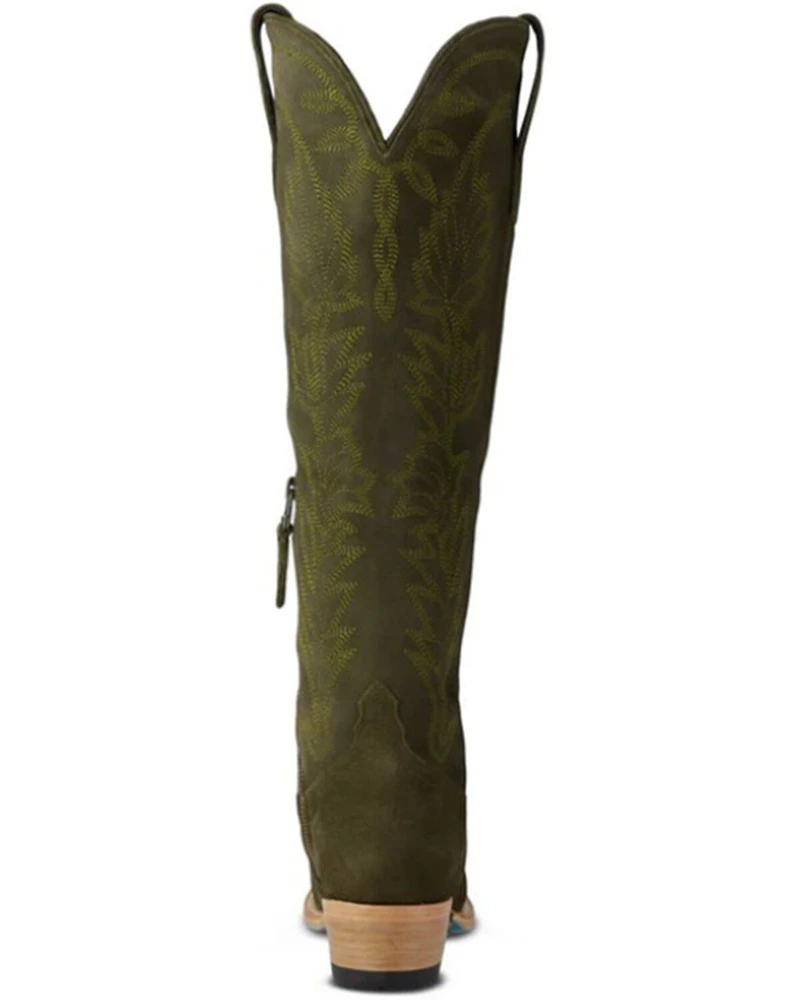 Lane Women's Sandaga Knee High Suede Western Boots - Snip Toe