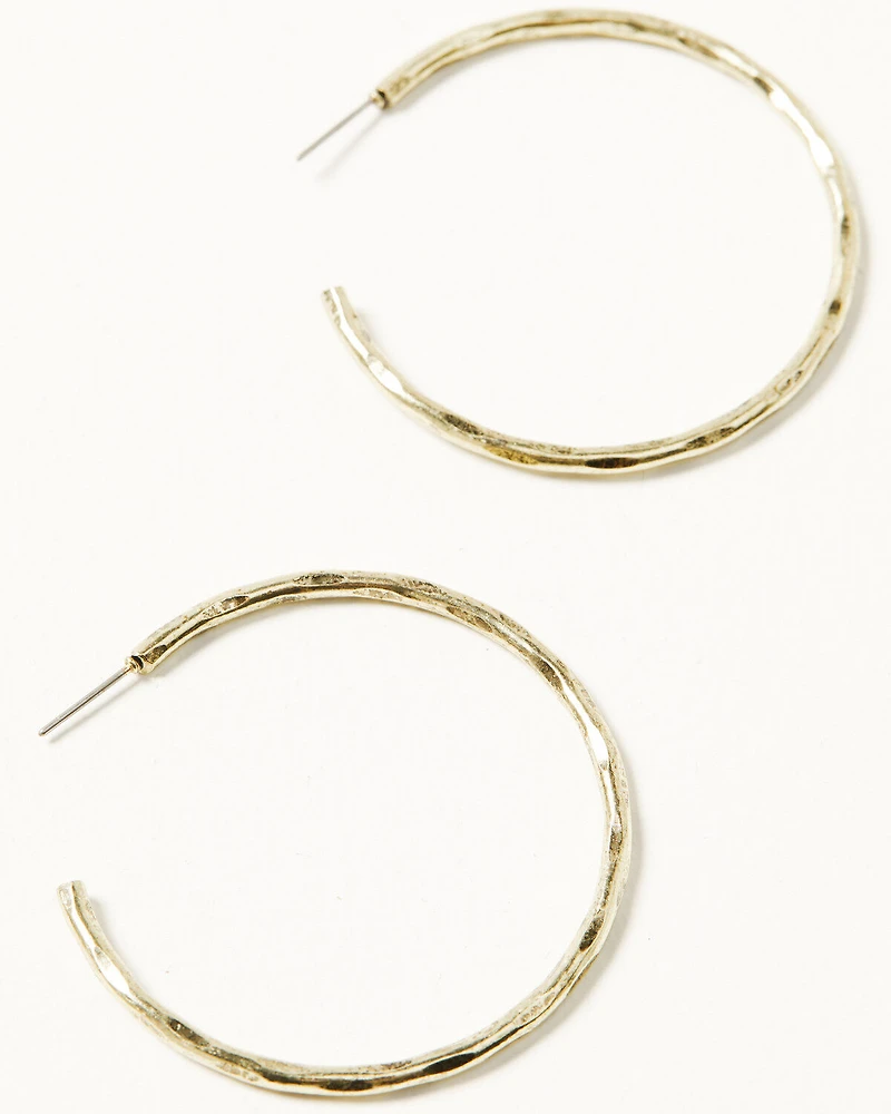 Shyanne Women's Desert Boheme Gold Hoop Earrings