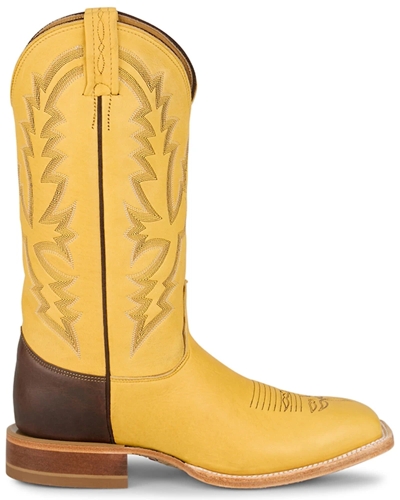 Justin Men's Deerskin Western Boots - Square Toe