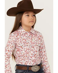 Shyanne Toddler Girls' Ditsy Print Long Sleeve Snap Western Shirt