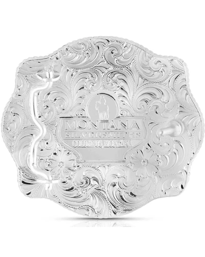 Montana Silversmiths Scalloped Champion Bullriding Belt Buckle