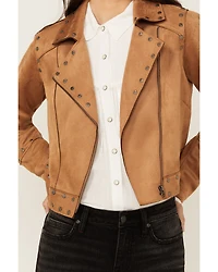 Idyllwind Women's Yorkshire Studded And Embroidered Moto Jacket
