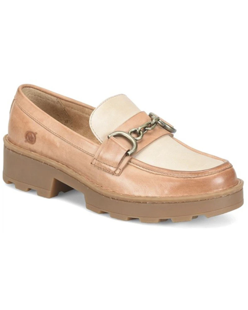 Born Women's Carrera Buckle Penny Loafers