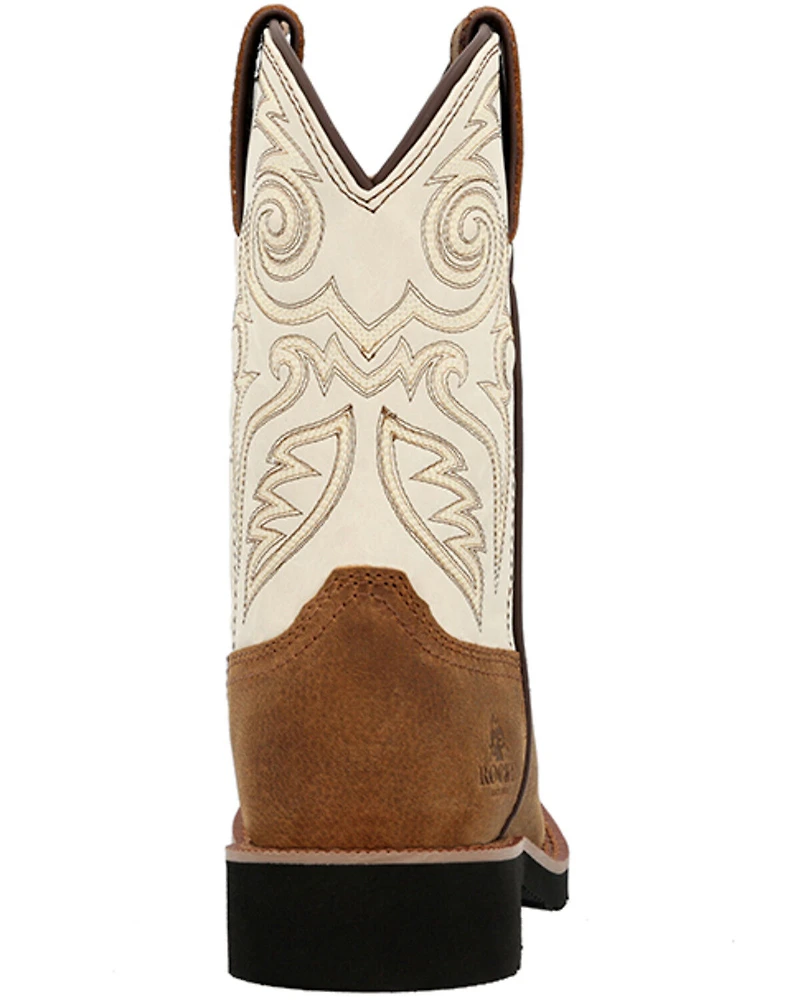 Rocky Little Boys' Monocrepe Western Boots - Broad Square Toe