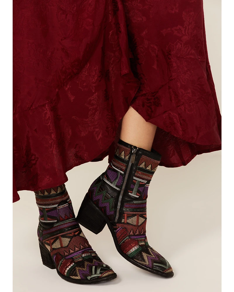 Marco Delli Women's Senegal Fashion Booties - Round Toe