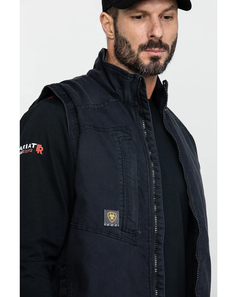 Ariat Men's Rebar Washed Dura Canvas Insulated Work Vest