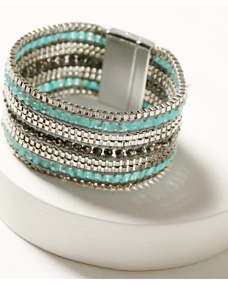 Shyanne Women's Magnetic Beaded Layer Bracelet