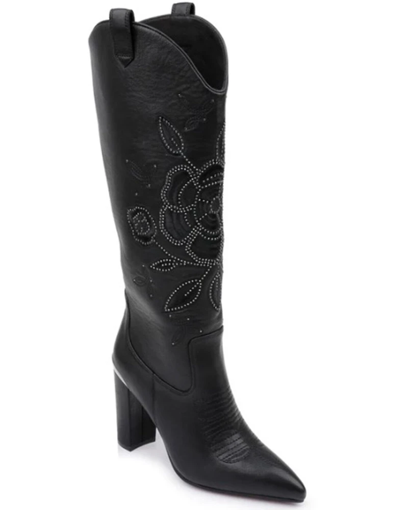 DanielXDiamond Women's Acadia Embroidered Western Boots - Snip Toe