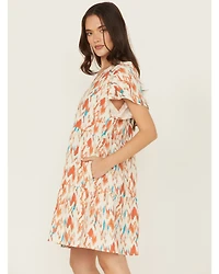 Ariat Women's Delilah Southwestern Print Short Sleeve Mini Dress