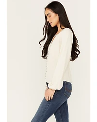 Idyllwind Women's Elenora Studded Jacquard Top