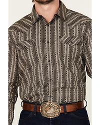 Cody James Men's Bartlett Geo Striped Long Sleeve Snap Western Shirt