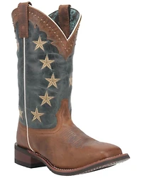 Laredo Women's Early Star Western Performance Boots - Broad Square Toe
