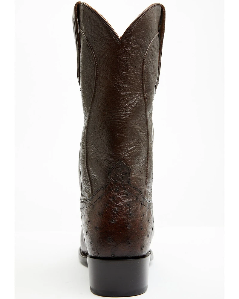 Cody James Black 1978® Men's Chapman Exotic Full-Quill Ostrich Western Boots - Round Toe