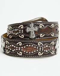 Ariat Girls Studded Cross Inlay Belt
