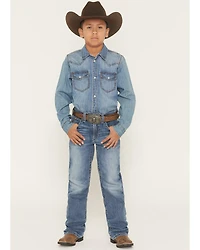 Ariat Boys' B4 Marshall Relaxed Bootcut Denim Jeans