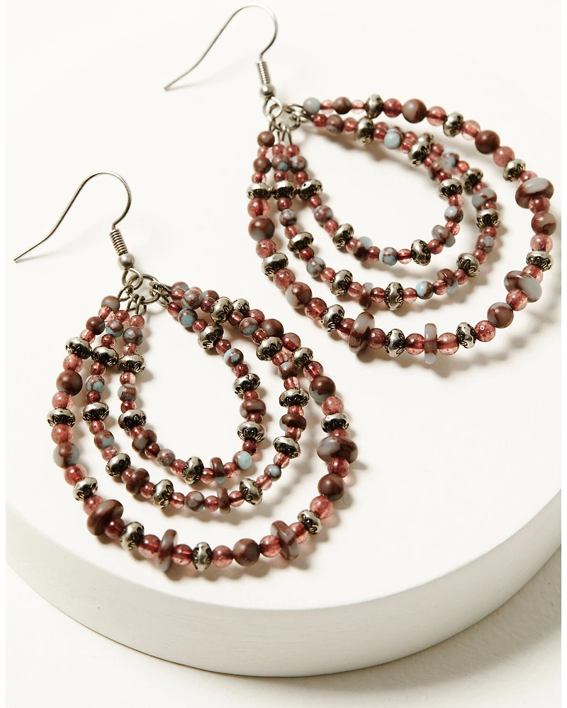 Shyanne Women's Strawberry Skies Beaded Earrings